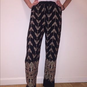 Bohemian style flowy pants!